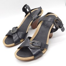 Clarks Black Leather Strappy