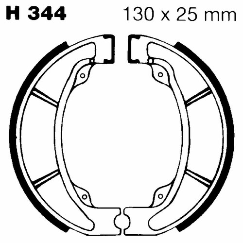 Pair brake pads ebc h344 - pads,