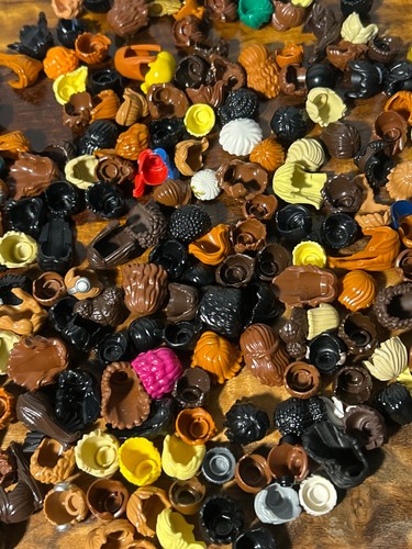 10x lego minifigure - 10x, hair
