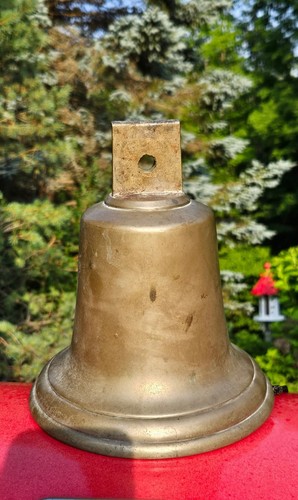 Large heavy brass ships - ships, bell