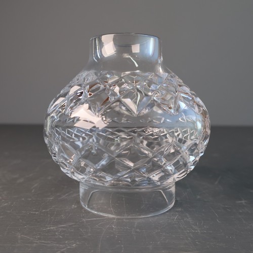 Small crystal cut glass globe - crystal,