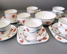 ART DECO TEA SET, CORONET WARE