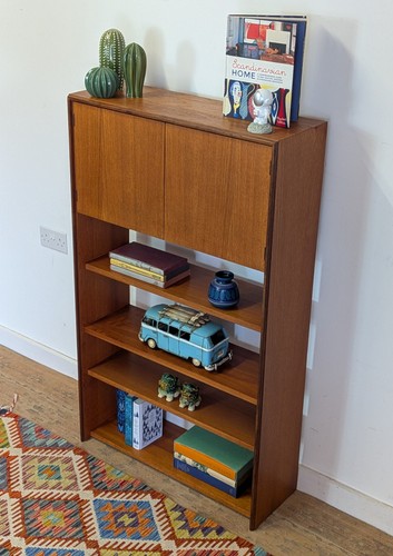 Vintage retro plan bookcase - g,