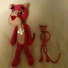 Lot 2 Vintage Pink Panther 11"