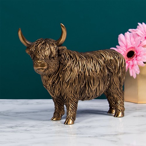 Large 25cm bronzed - large, highland