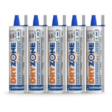Dryzone Damp Proofing Injection Cream DPC 310ml x 5 Pack - Rising Damp Treatment