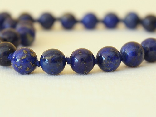 Natural lapis lazuli necklace - lapis,