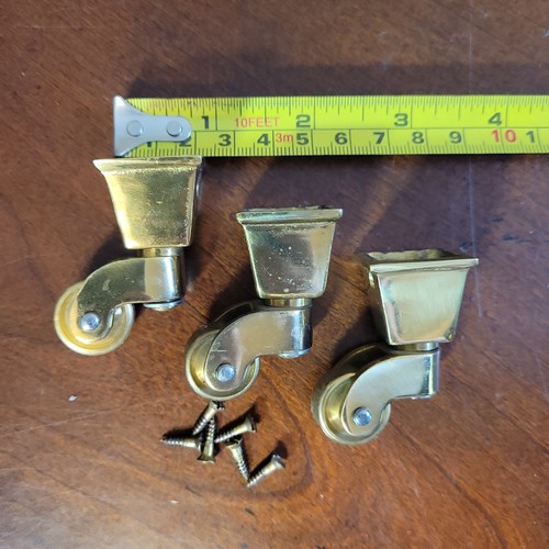 Set brass swivel casters - set,