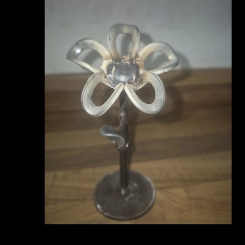 Metal flower abstract art - flower,