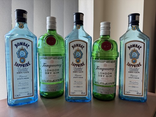 Empty tanqueray bombay - tanqueray, &