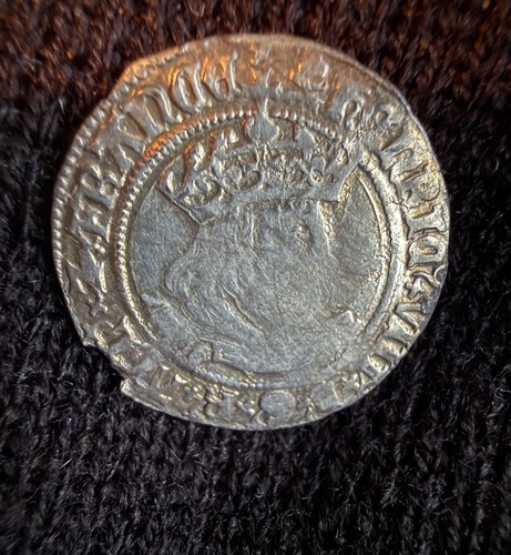 Hammered silver coin henry 8th - hammered,