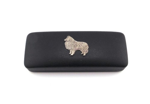 Sheltie black glasses case - black,