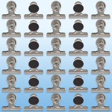 30 STRONG Magnetic Bulldog Clips Fridge Magnet Whiteboard Memo Note Paper Holder