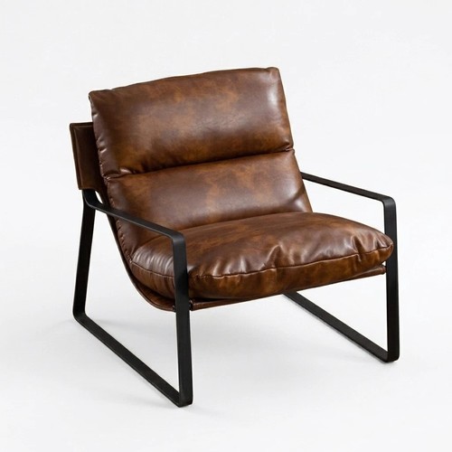 Vintage brown leather - vintage, tub
