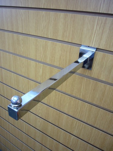 Straight slatwall arm - 16",