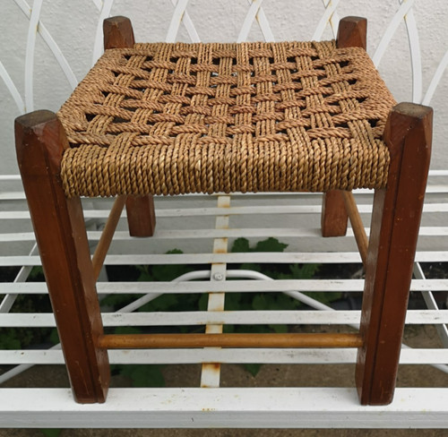 Vintage retro wooden woven - retro,