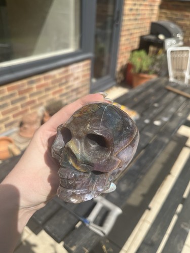 Ocean jasper skull crystal - skull,