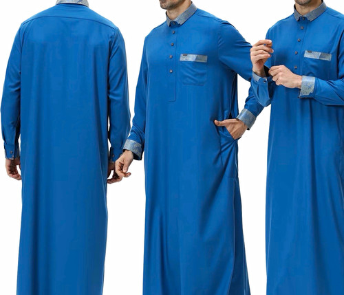 Men blue thobe - men’s, thobe-style