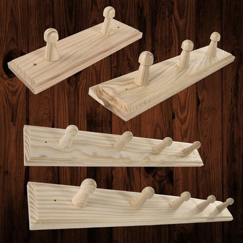 Pegs wooden door hooks - door,