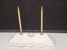 BELLEEK WHITE CHINA DESK SET