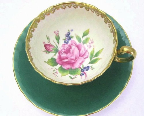 Aynsley green pink cabbage - aynsley,