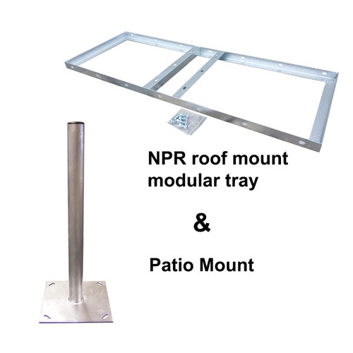 Non penetrating flat roof - non,
