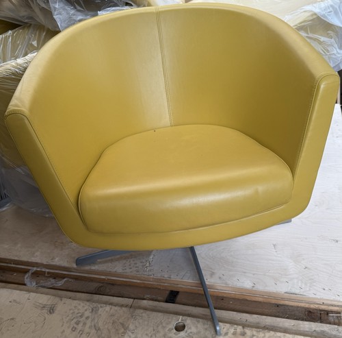 Leather tub chair - leather,