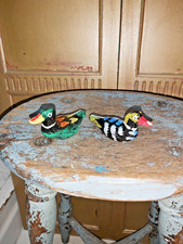 SET OF TWO HAND CARVED WOODEN