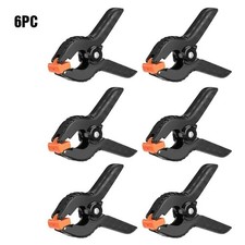 6 PACK 3'' SPRING CLAMPS QUALITY HEAVY DUTY NYLON PLASTIC QUICK GRIP CLIPS