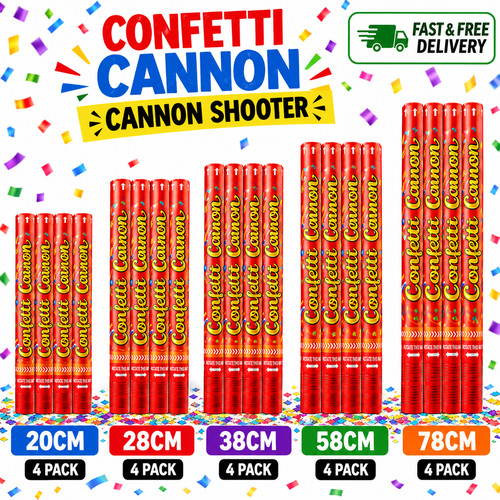 Party cannons push - cannons, poppers