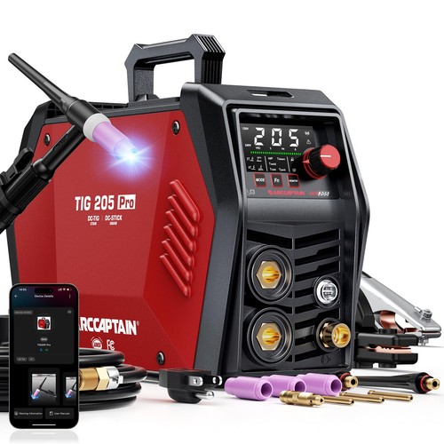 Arccaptain tig205 pro - arccaptain, 5in1
