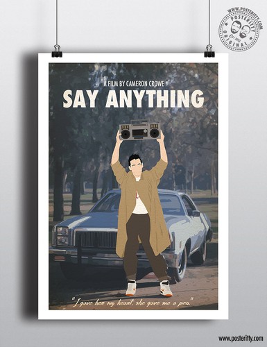 Say anything minimalist 80 s - say, 80's