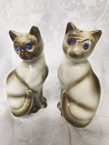 Vintage siamese cat salt - vintage, &