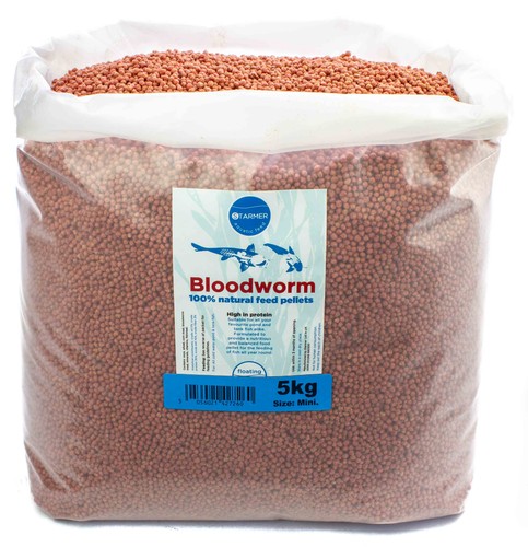 3mm bloodworm floating pellets - bloodworm,