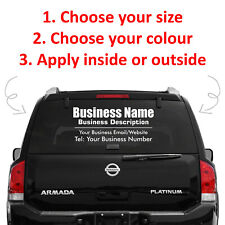 Car Van Rear Window Business