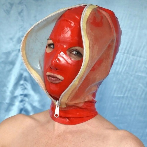 Latex gummi hood rubber - gummi, mask