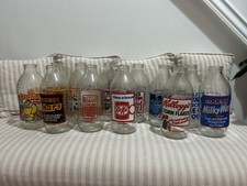 Vintage 1980s Advertisment 1pint Milk Bottles Bundle