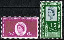 GB 1961 Commemorative Stamps~Parliament~Unmounted Mint Set~UK Seller