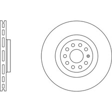 2x Brake Discs Vented For VW