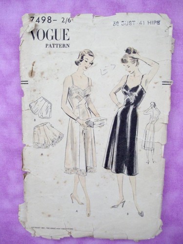 Vogue 7498 vintage 1951 - 7498,