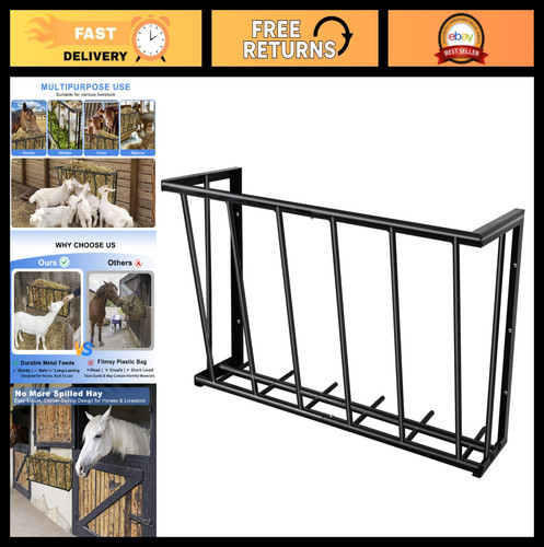 Wall mount hay rack - wall, 27"
