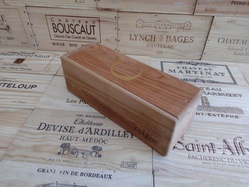 Wooden wine box crate with - box,