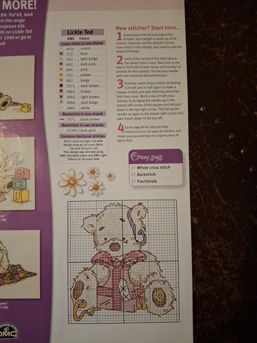 Small cross stitch kit chart - stitch,