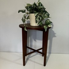 Vintage Poul Hundevad Small Teak Round Side Table Folding Danish 1960s 