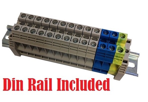 Dinkle 5mm din rail - din, terminal