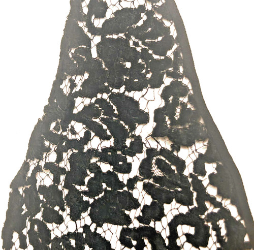 Antique french lace panel - antique,