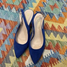 Royal Blue Slingback Heels