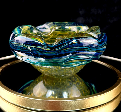 Mdina malta art - glass, ashtray