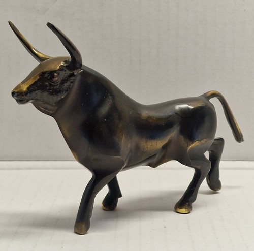 Bronze brass bull - bronze/brass,