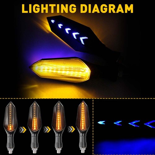 Motorcycle led turn signal - 12-led,